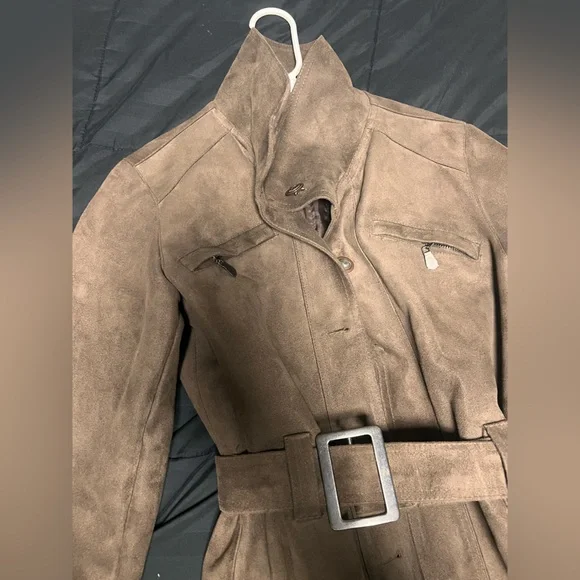 Women's Brown Trench Coat - Picture 7 of 7